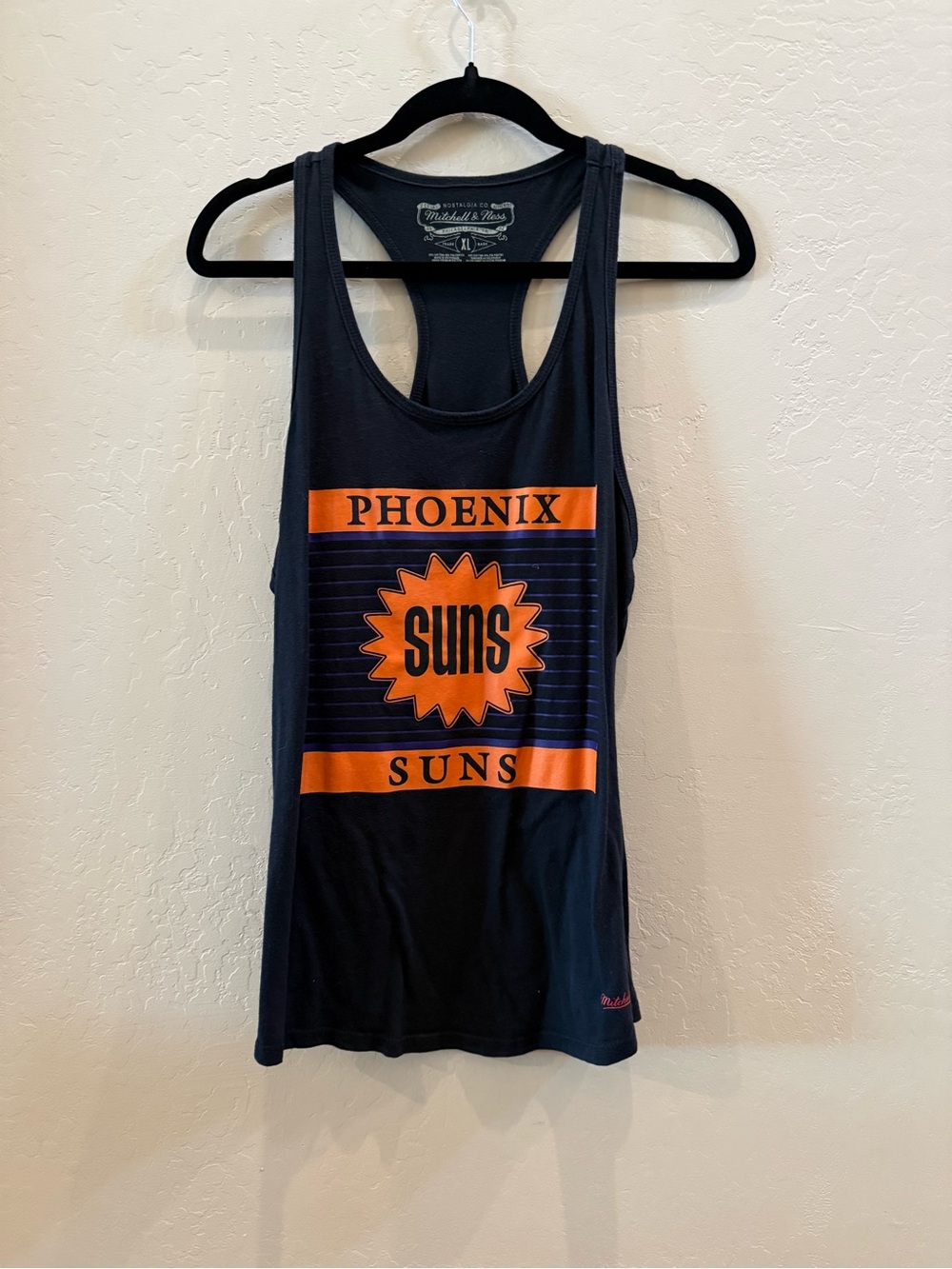Mitchell & Ness Phoenix Suns Black Orange Racerback Tank